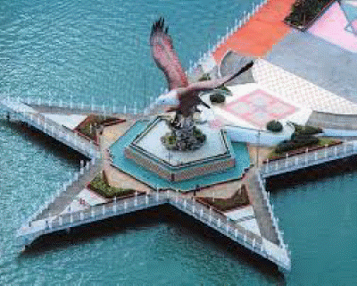 eagle square from air